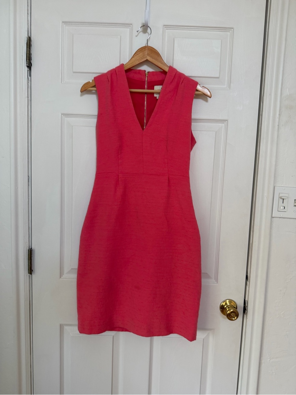 kate spade Coral Pink V-Neck Sheath Dress